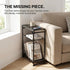 2 1 Dulcii Small Side Table for Small Spaces - Slim End Table with Magazine Holder - in Design Narrow End Table Living