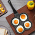 Pancake Non Stick 4 Cups Omelet Eggs Pan, 4 In 1 Eggs Pan Frying Pot Breakfast Maker 4 Hole Fried Egg Burger Pan for Home Kitchen, 14.4x7.7x1.0in Mini Pancake Multiple Egg Pan by Yosoo Health Gear