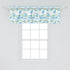 Ambesonne Nautical Window Valance 54" X 18" Marine Ocean Pattern Curtain for Kitchen Bedroom Decor, Mint Blue