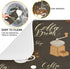 Coffee Beans Dish Drying Mat, 16 x 18 Inch Absorbent Microfiber Drying Pad for Kitchen Countertops