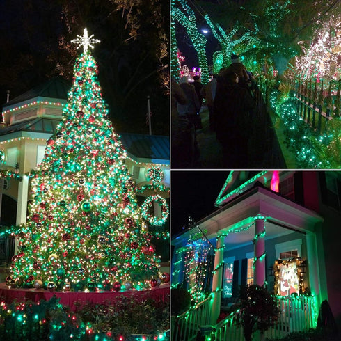 17.94ft 50 8 BrizLabs Green String Lights, LED Christmas Lights, Modes Battery Green Xmas Lights Indoor/Outdoor, Mini