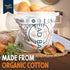 Think4Earth (2 - Reusable Organic Cotton Bread Bag for Homemade Loaves Large | Premium Quality Storage Bags - Unique