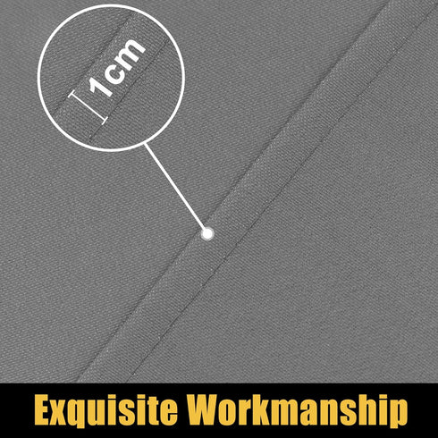 Smiry Waterproof Rectangle Picnic Table Cloth - Elastic Fitted Tablecloths for 6 Foot Tables, Grey