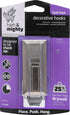 HIGH & MIGHTY 515809 Decorative Metal Hook - Easy Tool-Free Dry Wall Installation, Scalloped, Holds up to 15lb, Bronze