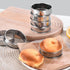 8 Pack 4 Inch Stainless Steel English Muffin Rings, Double Rolled Tart Rings for Baking Pastry Cooking