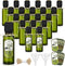 Reallnaive 20 Pcs 4 oz Mini Glass Olive Oil Bottles Empty Sauce Condiment