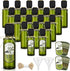 Reallnaive 20 Pcs 4 oz Mini Glass Olive Oil Bottles Empty Sauce Condiment