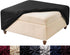 HFCNMY Stretch Square Ottoman Cover Knitted Jacquard Ottoman Cover Washable Square Ottoman Slipcover