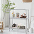 FDW 3 Tier Wire Shelving Units - Metal Storage Rack 23L x 13W x 30H, Adjustable Pantry Shelves for Kitchen