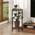 2 Homeiju Plant Stand Indoor, Tier Wood Corner Plant Stand, Modern Square Plant Shelf Flower Stand for Living Room