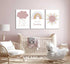 3 Pcs Boho Nursery Canvas Wall Art You Are My Sunshine Pink Sun Rainbow Cloud Painting Pictures Wall Decor Poster Print
