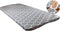 Rally Home Goods Outdoor Fitted Vinyl Tablecloth, Waterproof Wipeable Cover for 6 FT Table, Gray Trellis Pattern