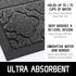 Yimobra Welcome Door Mat, Heavy Duty Sturdy Front Door Mat for Home Entrance, Non Slip, Easy Clean, Dark Gray, 29.5 x