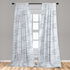 Ambesonne Harbour Stripe Window Curtains, 2-Panel Set with Rod Pocket, Abstract Nautical Ocean Design, 28" x 63" Blue
