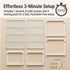 Set 2 16.1''W 44 LBS Counter Countertop of Cabinet Organizers Load Capacity Heavy Duty Kitchen Pantry Shelves Storage