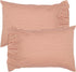 VHC Brands Sawyer Mill Ticking Striped Cotton Farmhouse Standard Pillowcase Set, 21x30, Red Country