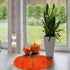 Fall Bathroom Rug, Cute Pumpkin Shape Bath Mat, Non Slip Shower Rugs for Kitchen Bedroom Living Room Decor