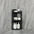 Black 3-Tier Small Corner Shelf Stand, Waterproof Bathroom Storage, Toilet Paper Storage,