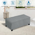 2026 (L:45"-56") ZNSAYOTX Rectangle Ottoman Cover Super Stretch Soft Footrest Slipcover Form Fit, Universal Folding