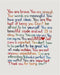 AMERICAN LUXURY GIFTS You Are Brave Inspirational Poster, Motivational Wall Art Print 8x10