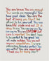 AMERICAN LUXURY GIFTS You Are Brave Inspirational Poster, Motivational Wall Art Print 8x10