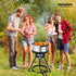 10Qt 55,000 6.7Qt ROVSUN Fish Fryer Pot with BTU Propane Burner, Strainer Basket, Thermometer & Lid, Aluminum Pot