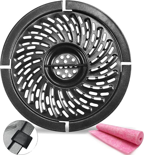 Power Dash Chefman 2QT Round Non-Stick Air Fryer Grill Pan Tray Rack, Dishwasher Safe Air Fryer Accessories
