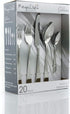 MegaChef Gibbous 20 Piece Stainless Steel Flatware Utensil Set for 4 in Silver