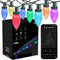 Brizled Smart C9 Christmas Lights, 39FT 60 LED WiFi Color Changing Christmas Lights App Control, RGB String Lights Work