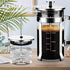 French Press Coffee Maker, 304 Stainless Steel, 4 Filters System, Heat Resistant Borosilicate Glass, BPA-Free Brewed