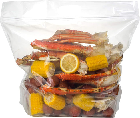Seafood Boil Bags Large - Pack of 5 Ideal for Fish, Crab, Shrimp, Crawfish, Veggies Cooking and Storage