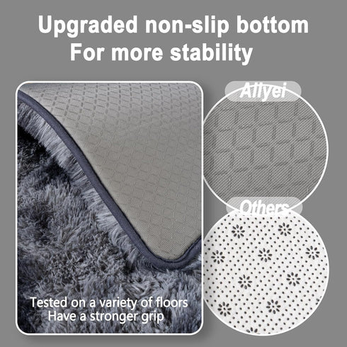 2x6 Ultra Soft Runner Rugs for Bedroom Hallways with Upgraded Non-Slip Rubber Backing & Thick Memory Sponge, Feet