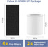 H-HF400-VP Replacement Filter Kit, Compatible with Hunt-er H-HF400-VP H-PF400, 2 True HEPA Filters + 8 Pre-Filters