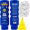Leakproof Hidden Flask - 2 Secret Sunscreen Flasks for Liquor, 10oz Empty Alcohol Containers with Foam Seals & Funnel
