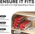 Set 2 Simple Houseware Soda Can Organizer and Dispenser for Refrigerator / Pantry, Clear