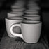 City to Cottage Ceramic Espresso Cups Set of 4, Handcrafted Black and White Polka Dot Espresso Mugs