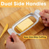 Stainless Steel Butter Slicer Cutter with Ergonomic Handle, Metal Butter Stick Slicer for Single Stick Butter, Wire