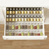 4 Tier-2 Set 11'' 22'', Countertop(JARS AMBIRD Spice Drawer Organizer, Clear Spice Rack Tray Expandable From