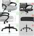 Yaheetech Ergonomic Office Chair, Mid Back Computer Chair with Lumbar Support, Adjustable Rolling Swivel