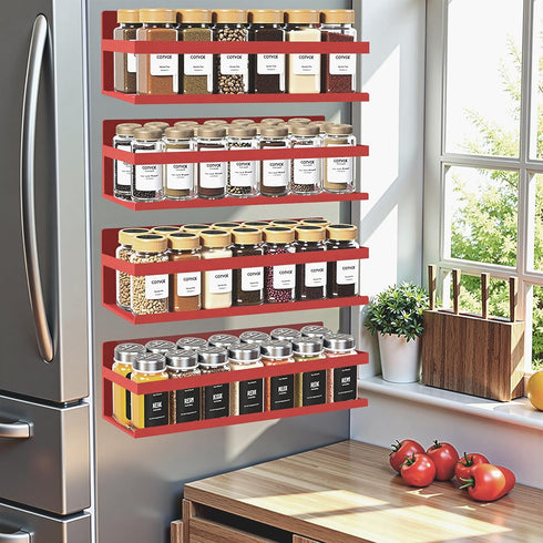 SMRCAD Magnetic Spice Rack for Refrigerator Seasoning Organizer for Spice Fridge Shelf
