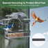 Window Bird Feeders for Outside, Clear Bird Window Feeder with 3 Strong Adhesive Sheets, Transparent Acrylic Bird House for Window Viewing, Removable Tray, Wild Bird Watching Present