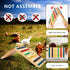 2 1 Rainbow Chicken Perch and Ramp Trainer, in Sturdy Wooden Chicken Roosting Bar, Baby Chick Toys for Brooder, Chicken