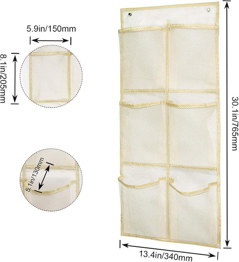 2Pack/Can 6Pairs (SM06-Beige-2) Wall Mounted Shoes Rack Store of Sneakers,with Sticky Hanging Mounts, Shoes Holder