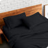 Bare Home Premium 1800 Microfiber Pillowcase Set - Ultra-Soft, Double Brushed, Hypoallergenic - Set of 2, Black