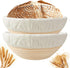Banneton Bread Proofing Basket Set of 2: 9 Inch Round Sourdough Proofing