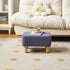 15.74" D11.41" W9.84" UHBD030BU YMYNY Ottoman, Modern Footrest with Soft Padded Seat, Foot Stool with Wood Legs, Small