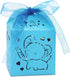 Kslong Blue Baby Shower Favor Boxes - 50Pcs Elephant Favor Boxes for Baby Boy with Ribbon for Party Decorations
