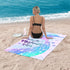 Bonsai Tree Mermaid Beach Towel, Cute Microfiber Bath Towel for Girls, Sand Free Quick Dry, 31" x 63"