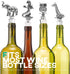 Homestia Giraffe Wine Stoppers - Stainless Steel Reusable Bottle Stopper with Silicone Seal
