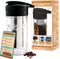 Masontops Cold Brew Makers Kit, Deluxe Iced Coffee Maker with Glass Pitcher & Stainless Steel Mesh Filter